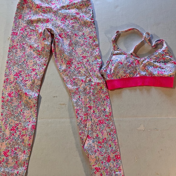 PINK Victoria's Secret Pants - Victoria’s Secrets PINK matching set, leggings & sports bra